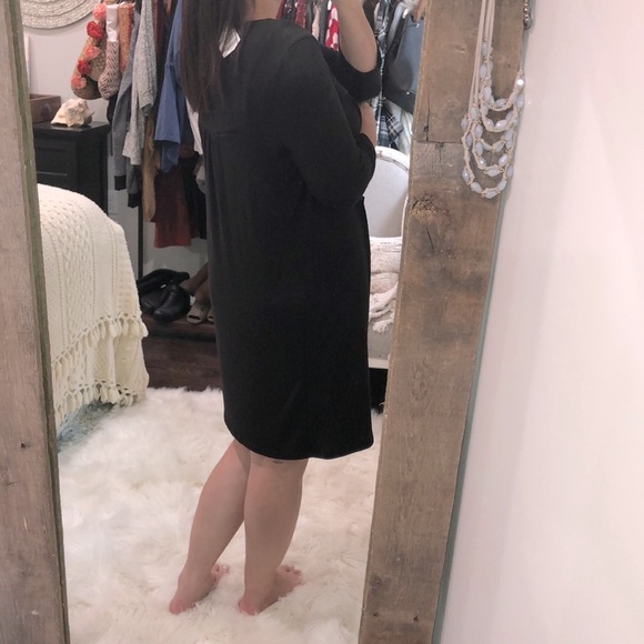 TIANA B size large black shift dress; new w/tags - Picture 3 of 6